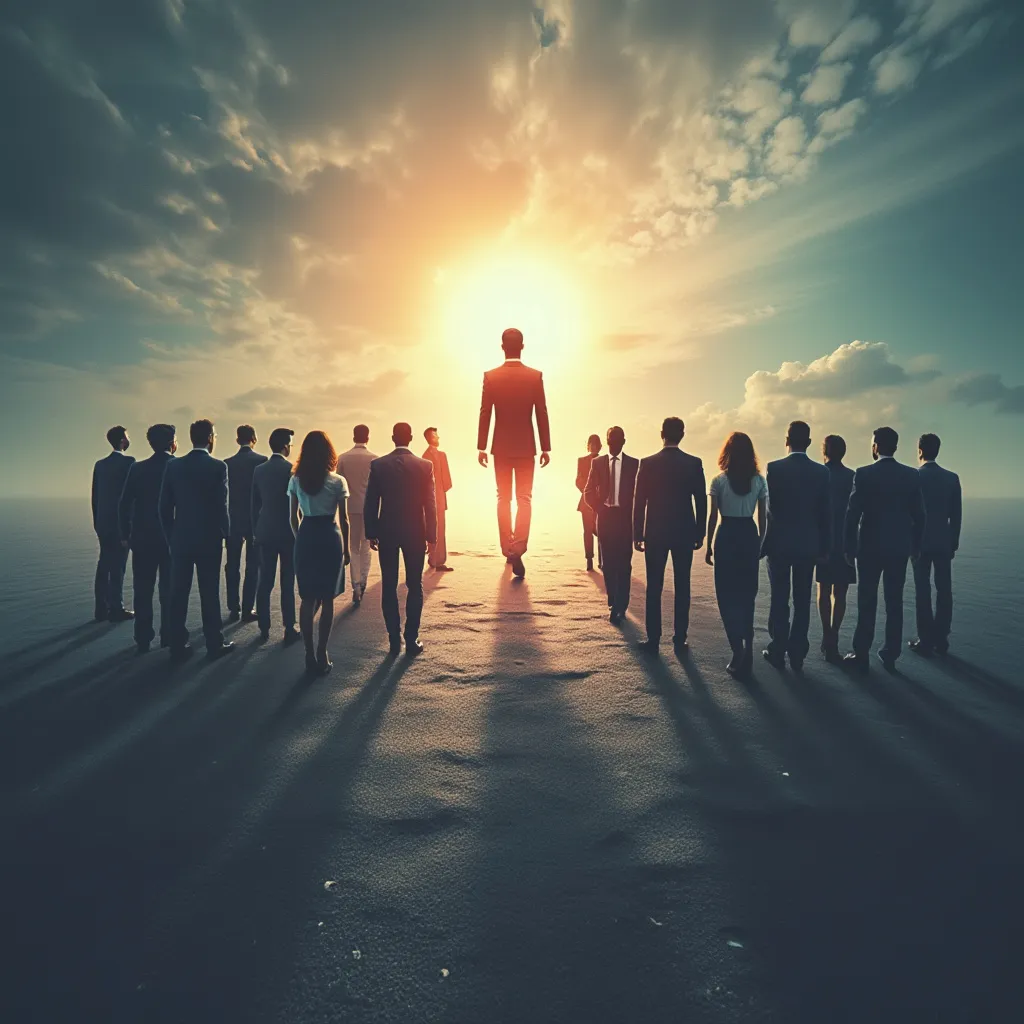 Imagen conceptual sobre liderazgo en negocios